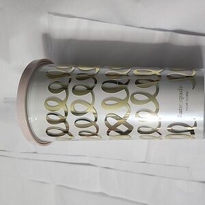 Kate Spade Gold and White Tumbler